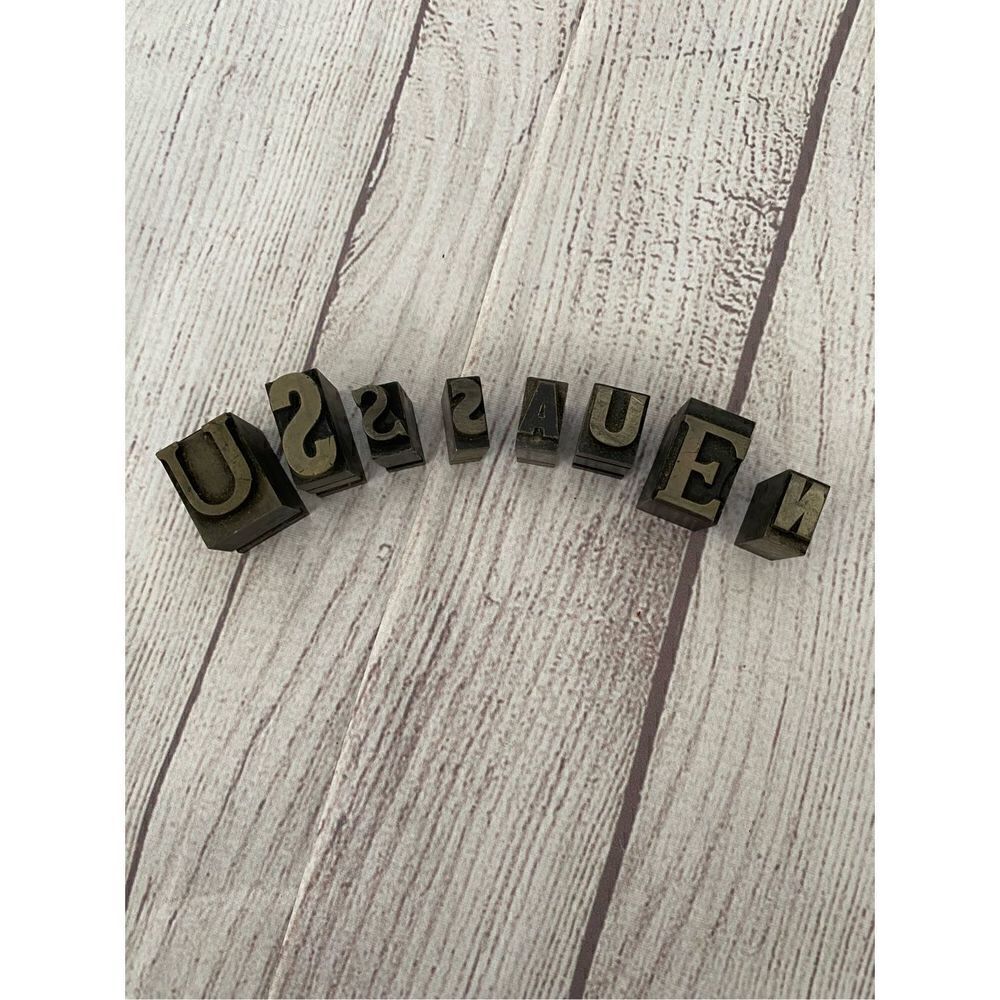 Vintage Metal Ink Stamps  